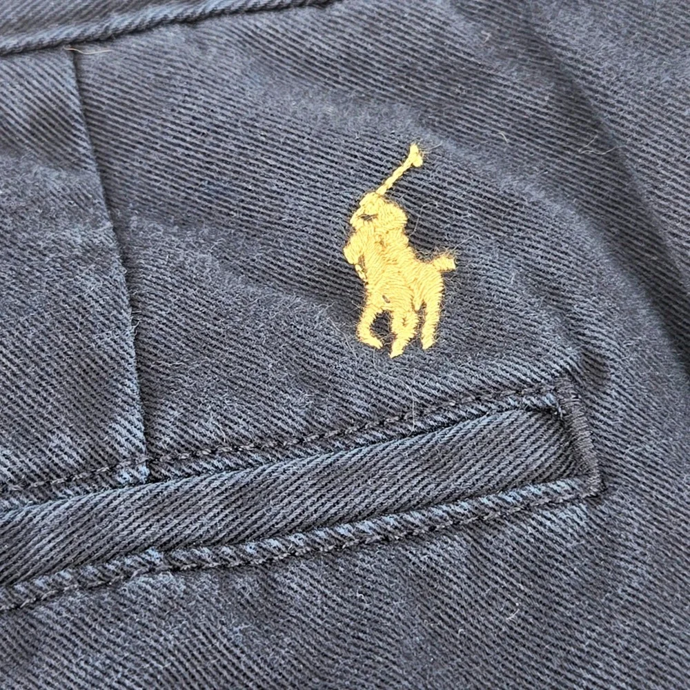 Polo Ralph Lauren Classic Fit Chino Pants 38x32 Navy Blue‎ Twill Cotton Trousers